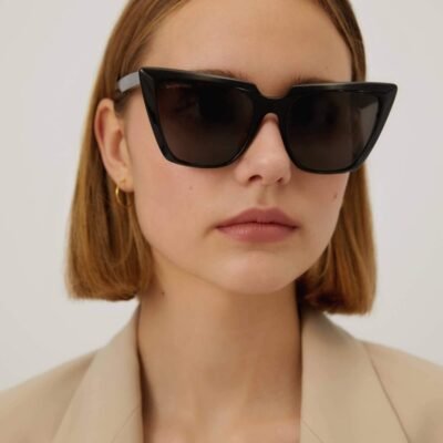 Balenciaga cat-eye femenine black sunglasses - Lux Studios