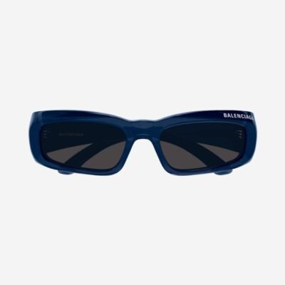 Balenciaga dark blue rectangular sunglasses - Lux Studios