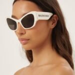 Balenciaga MAX butterfly sunglasses in white - Lux Studios