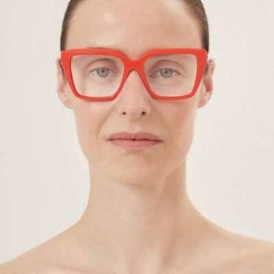 Balenciaga red cat eye frame - Lux Studios