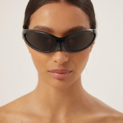 Balenciaga Skin Cat sunglasses in black - Lux Studios