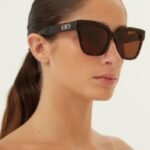 Balenciaga squared femenine havana sunglasses - Lux Studios