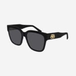 Balenciaga ultra slim black cat-eye sunglasses - Lux Studios