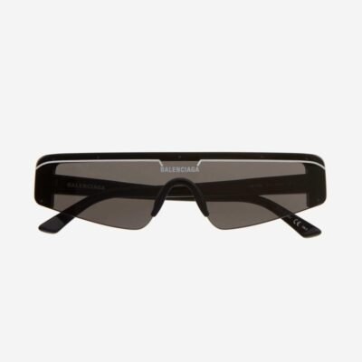 Balenciaga unisex flat mask with brand logo sunglasses - Lux Studios
