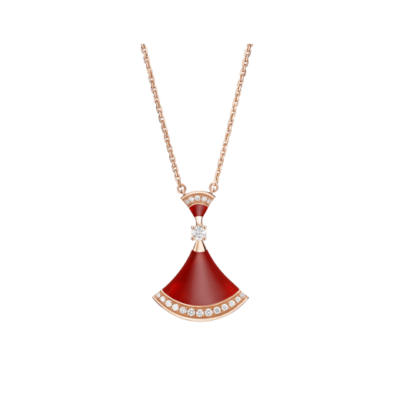 DREAM NECKLACE CARNELIAN DIAMOND
