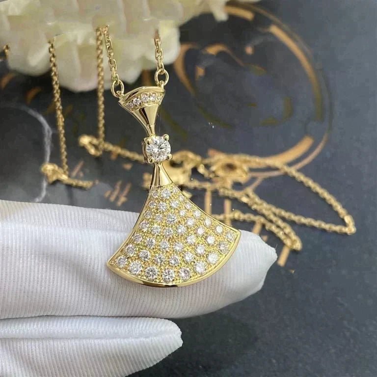 DREAM NECKLACE GOLD FULL DIAMOND