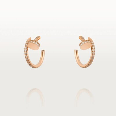 JUSTE EARRINGS 12.75MM  DIAMOND ROSE GOLD