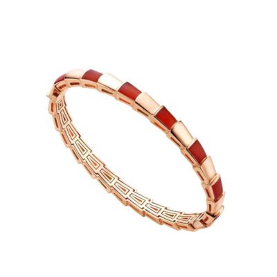 SERPENTI BRACELET ROSE GOLD RUBELLITE