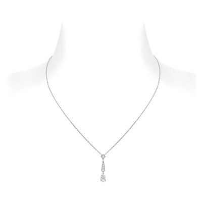JOSEPHINE SILVER DIAMOND NECKLACE