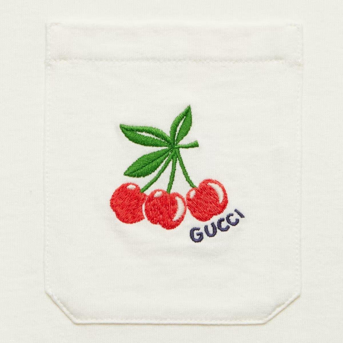 Cotton jersey T-shirt with embroidery - Lux Studios