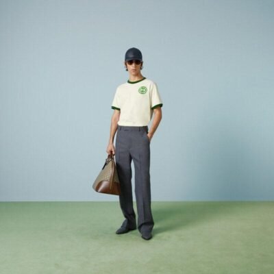 Cotton jersey T-shirt with Gucci embroidery - Lux Studios