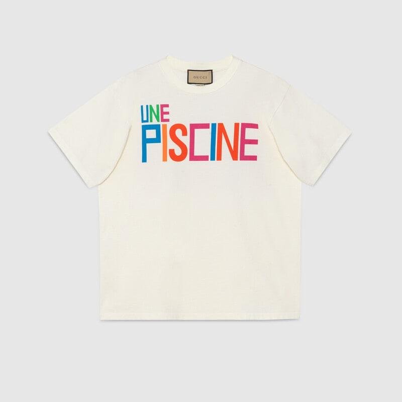 Cotton jersey T-shirt with print - Lux Studios
