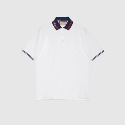 Cotton piquet polo with Interlocking G - Lux Studios