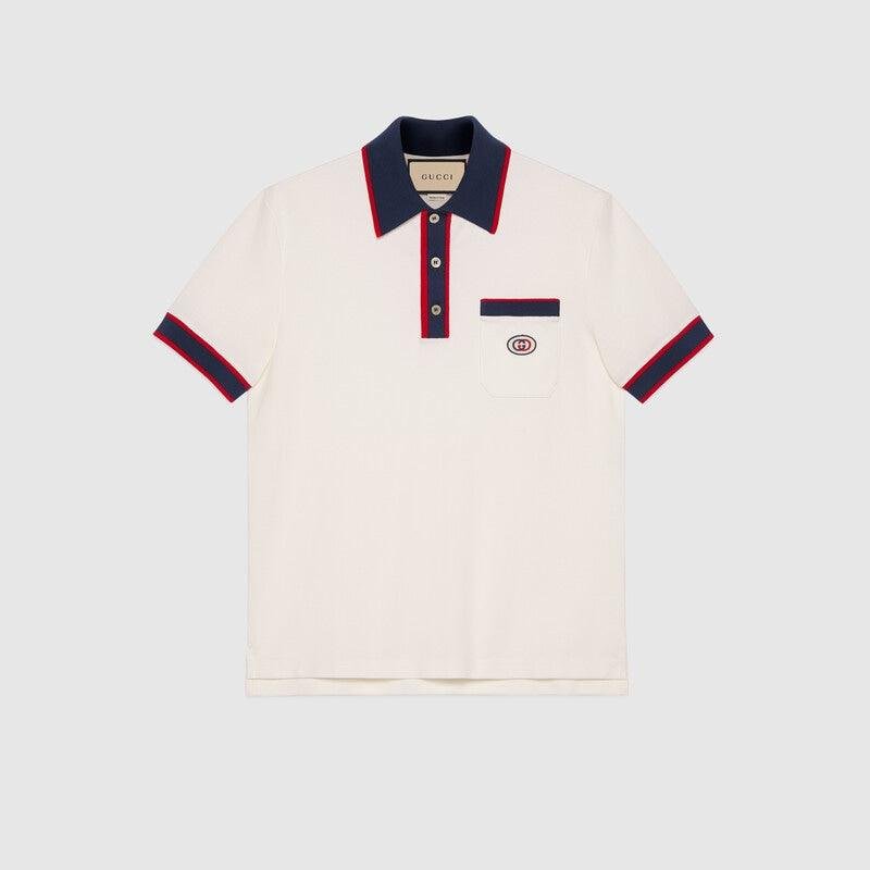 Cotton piquet polo with Interlocking G - Lux Studios