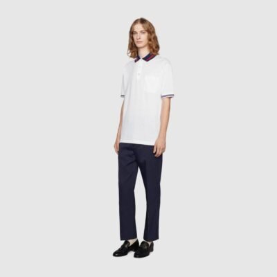 Cotton piquet polo with Interlocking G - Lux Studios