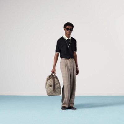 Cotton piquet polo with Interlocking G - Lux Studios