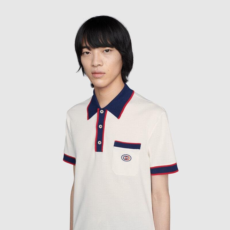 Cotton piquet polo with Interlocking G - Lux Studios