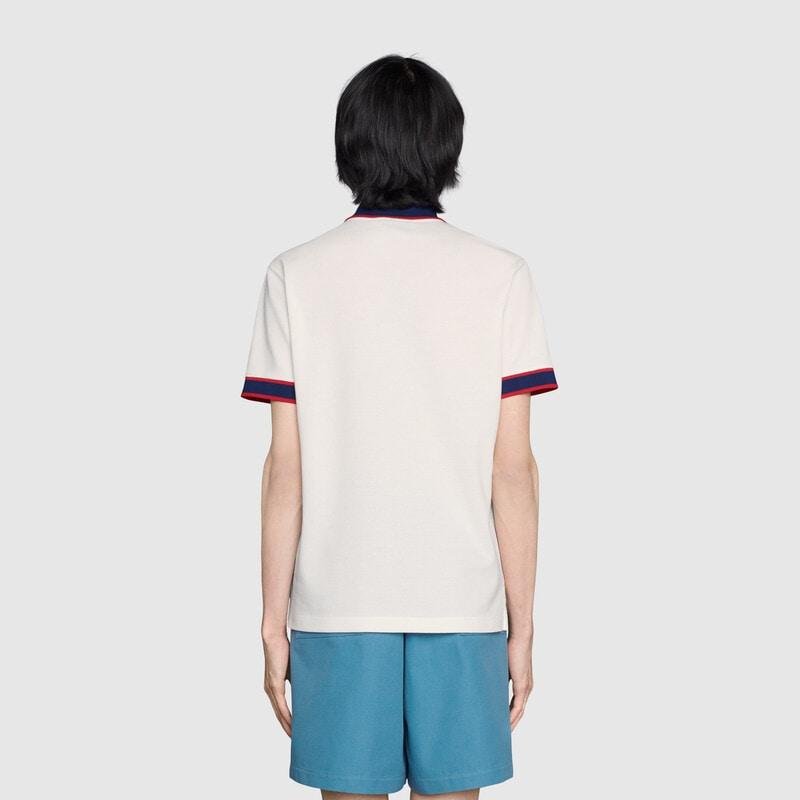 Cotton piquet polo with Interlocking G - Lux Studios
