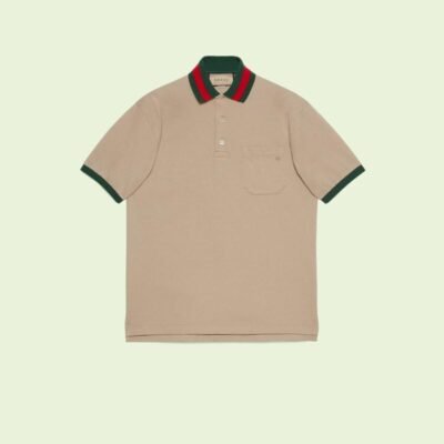 Cotton piquet polo with Web collar - Lux Studios
