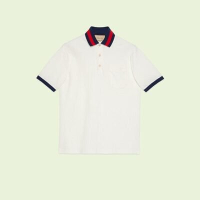 Cotton piquet polo with Web collar - Lux Studios