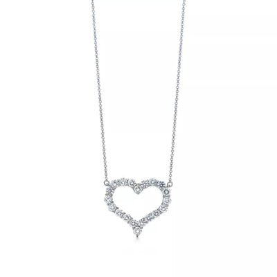 LARGE DIAMOND HEART NECKLACE