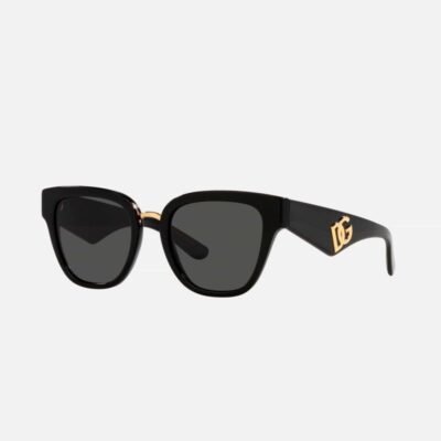 Dolce&Gabbana black cat-eye DG sunglasses - Lux Studios