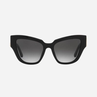 Dolce&Gabbana black cat eye sunglasses with DG logo - Lux Studios