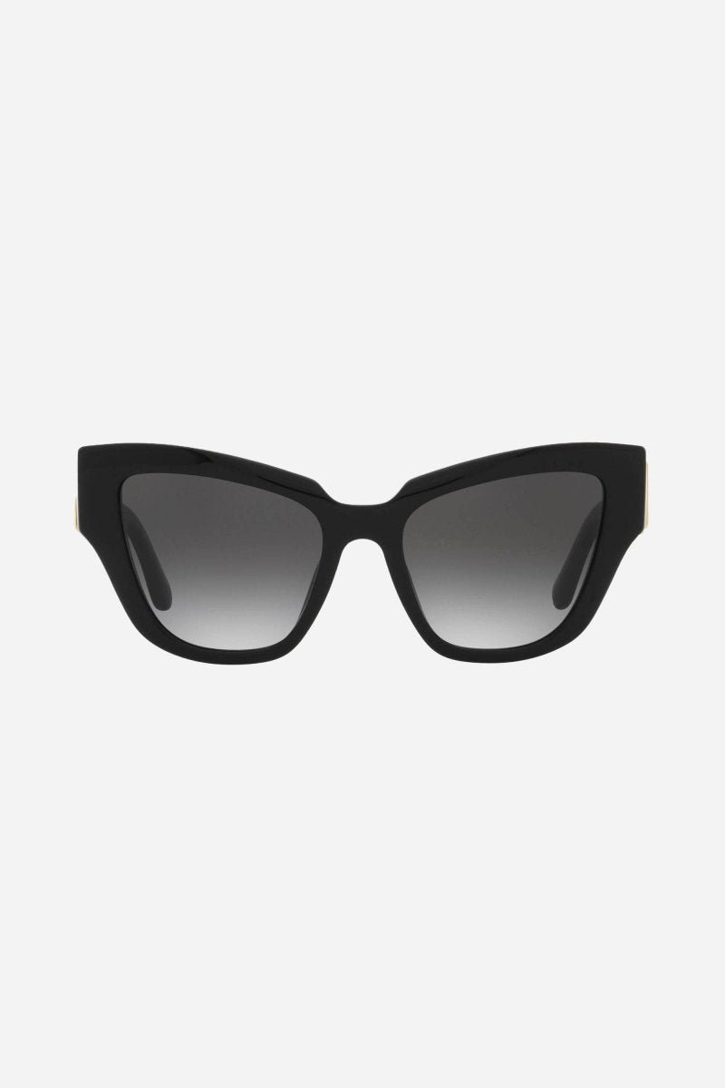 Dolce&Gabbana black cat eye sunglasses with DG logo - Lux Studios