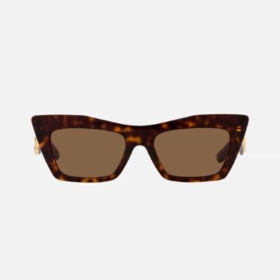 Dolce&Gabbana cat-eye havana logo sunglasses - Lux Studios