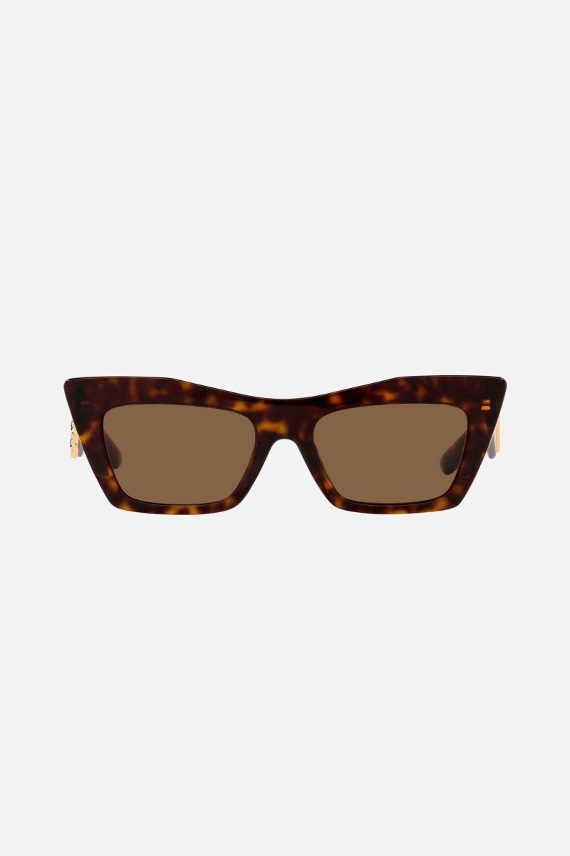 Dolce&Gabbana cat-eye havana logo sunglasses - Lux Studios