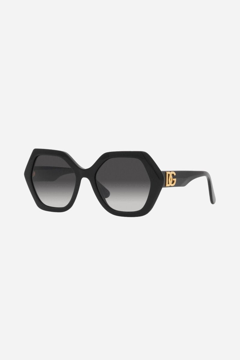 Dolce&Gabbana hexagonal black sunglasses - Lux Studios