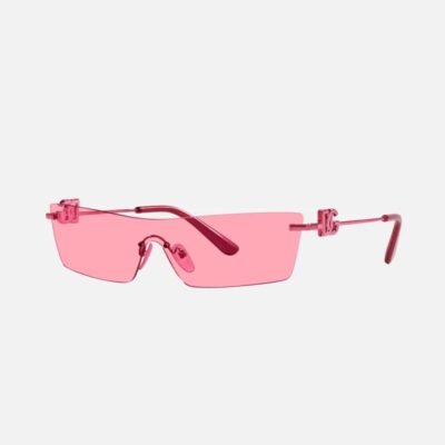 Dolce&Gabbana rimless pink sunglasses - Lux Studios