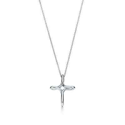 CROSS NECKLACE STERLING SILVER MATERIAL