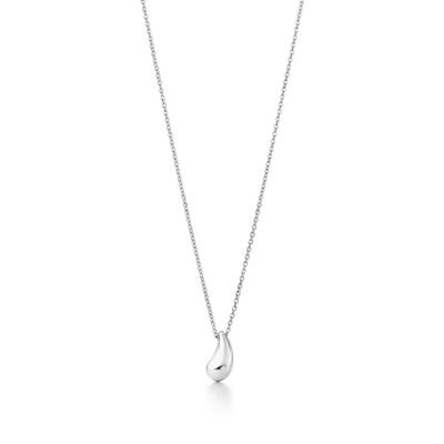 ELSA PERETTI TEARDROP PENDANT STERLING SILVER NECKLACE