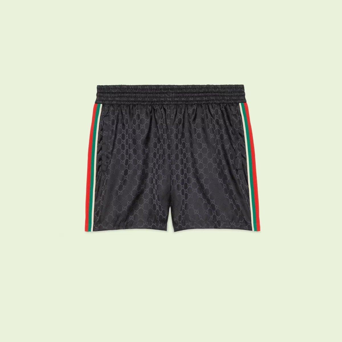 GG jacquard nylon swim shorts - Lux Studios