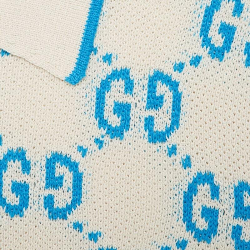GG knit cotton piquet polo - Lux Studios