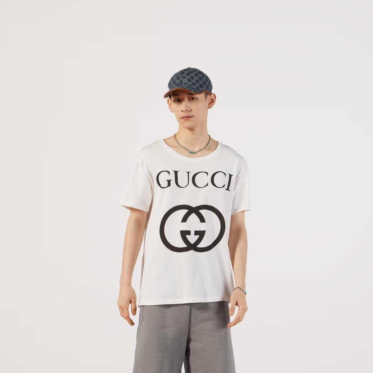 Oversize T-shirt with Interlocking - Lux Studios