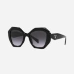 Prada hexagonal black sunglasses - Lux Studios