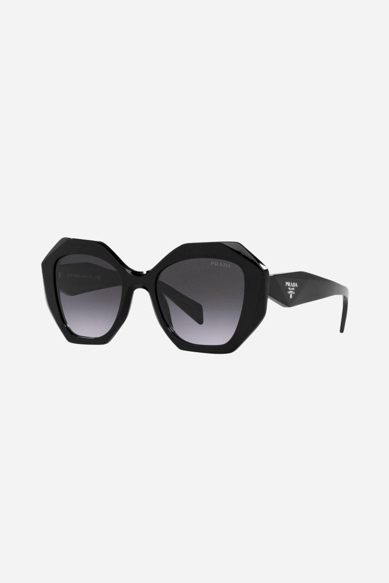 Prada hexagonal black sunglasses - Lux Studios