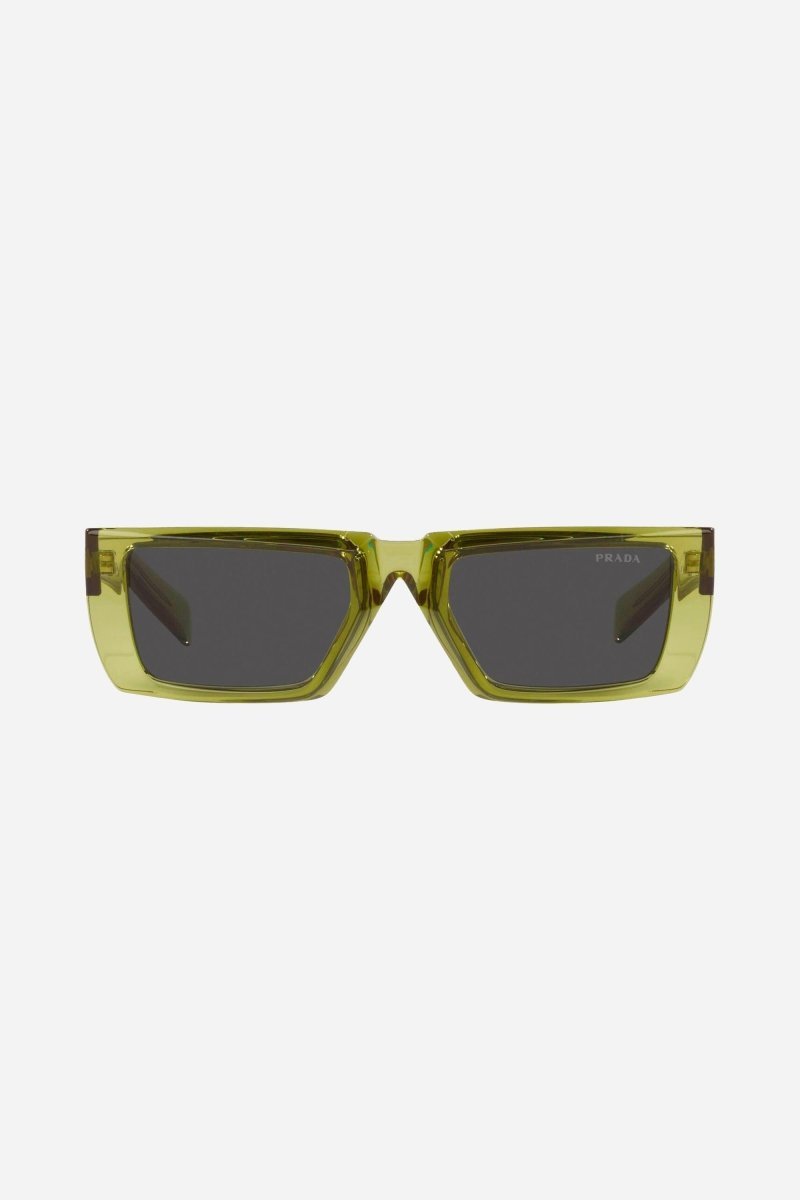 Prada runway squared lime sunglasses - Lux Studios