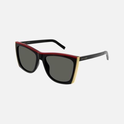 Saint Laurent Paloma black and red sunglasses - Lux Studios