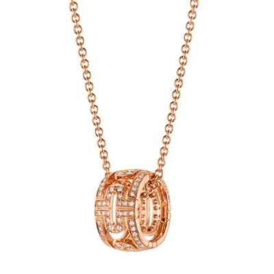 PARENTESI NECKLACE ROSE GOLD DIAMOND