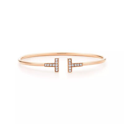 T BRACELET ROSE GOLD 1.8MM DIAMOND