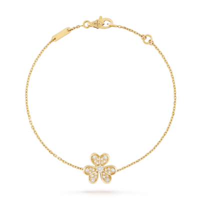 FRIVOLE GOLD FLOWER DIAMOND BRACELET
