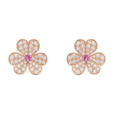 FRIVOLE  FLOWER DIAMOND EARRINGS