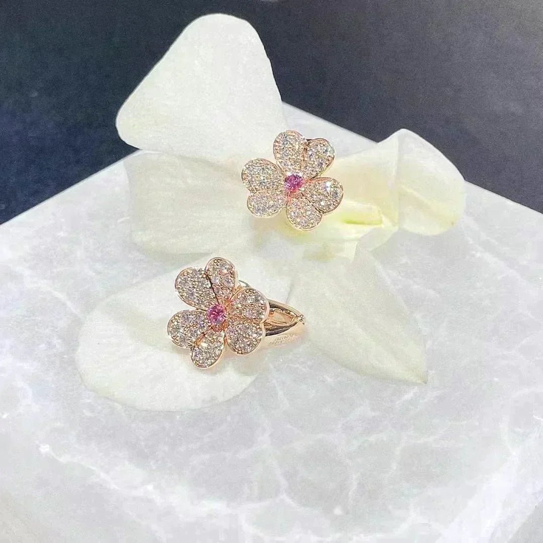 FRIVOLE FLOWER DIAMOND EARRINGS