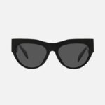 Versace cat-eye black sunglasses with gold logo - Lux Studios