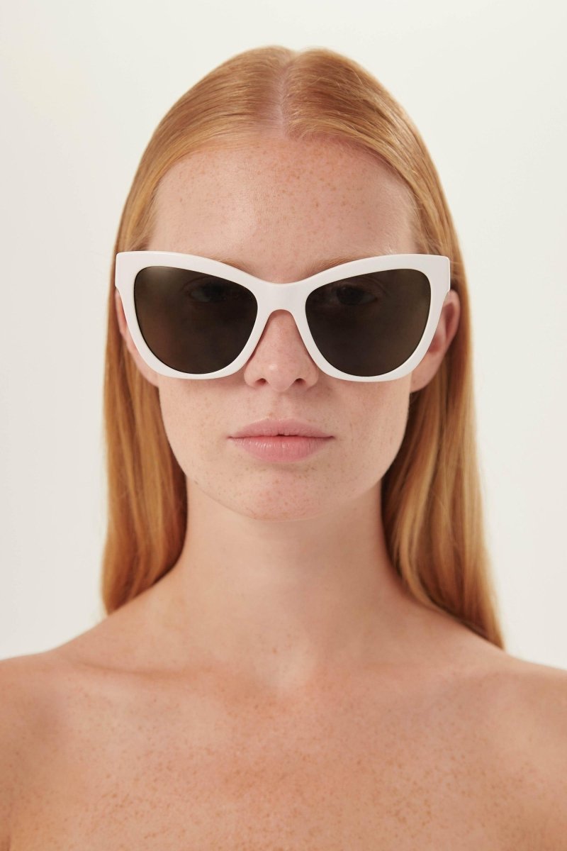 Versace cat eye white sunglasses - Lux Studios