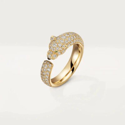 PANTHERE ROSE GOLD DIAMOND RING