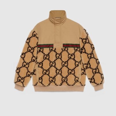 GG JACQUARD HALF-ZIP JACKET